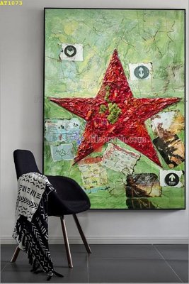 File gốc File tranh hiện đại Sơn Dầu AT1073 (in lụa) trang trí tường