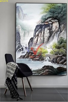 File tranh ảnh gốc File tranh hiện đại Sơn Dầu AT1075 dùng cho in khổ lớn