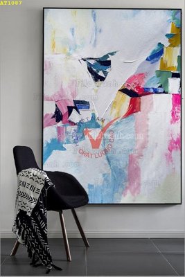 File gốc in tráng gương File tranh hiện đại Sơn Dầu AT1087 chi tiết