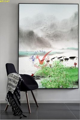 File in mica File tranh hiện đại Sơn Dầu AT1147 (bản gốc) siêu trong