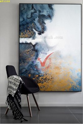 File PSD File tranh hiện đại Sơn Dầu AT1158 (bản gốc) chất lượng nhất