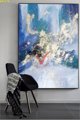 File tranh gốc PSD File tranh hiện đại Sơn Dầu AT1174 còn nguyên layer