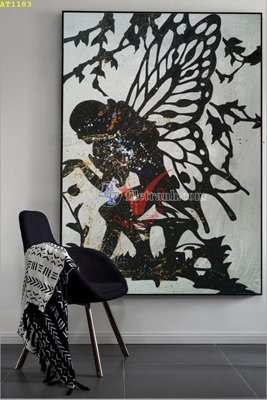 Ảnh gốc File tranh hiện đại Sơn Dầu AT1183 (độ nét cao) in mica