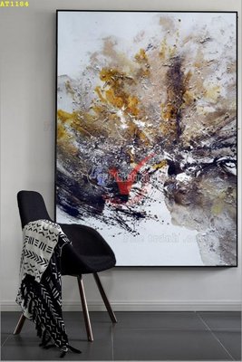 File ảnh File tranh hiện đại Sơn Dầu AT1184 (gốc) cho trang trí nội thất