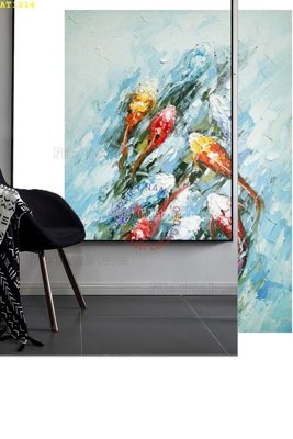 Ảnh gốc file in lụa File tranh hiện đại Sơn Dầu AT1214 chi tiết