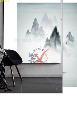 Download file gốc File tranh hiện đại Sơn Dầu AT1222 (in lụa) cao cấp