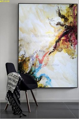 Tải file File tranh hiện đại Sơn Dầu AT1228 (gốc) làm tranh treo tường
