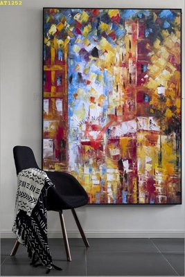 Hình ảnh gốc File tranh hiện đại Sơn Dầu AT1252 (để in khổ lớn)