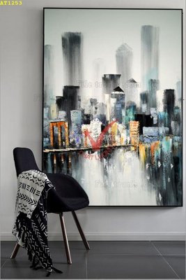 File gốc File tranh hiện đại Sơn Dầu AT1253 (in mica) làm bảng hiệu