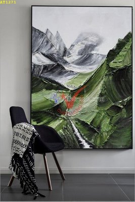 File tranh File tranh hiện đại Sơn Dầu AT1271 (bản gốc) treo phòng ăn