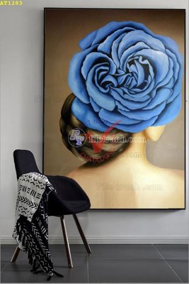 File ảnh File tranh hiện đại Sơn Dầu AT1283 (gốc) in standee