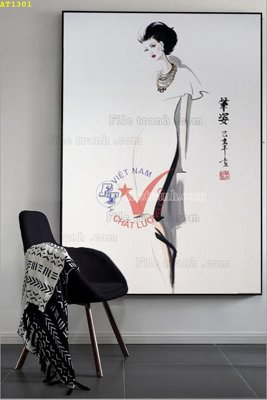 Tải file File tranh hiện đại Sơn Dầu AT1301 (gốc) làm file in ấn