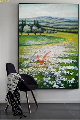 File gốc File tranh hiện đại Sơn Dầu AT1317 (in lụa) trang trí tường