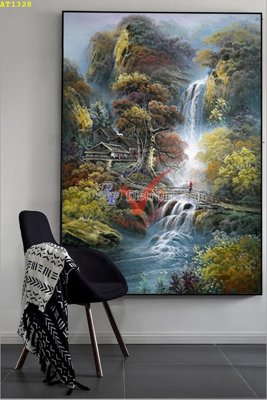 Download file File tranh hiện đại Sơn Dầu AT1328 (gốc) in mica ốp bếp