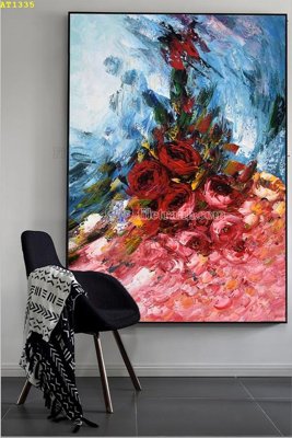 File PSD File tranh hiện đại Sơn Dầu AT1335 (bản gốc) đã tách nền