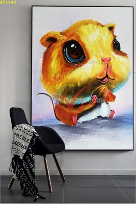 Ảnh gốc File tranh hiện đại Sơn Dầu AT1342 (độ nét cao) in tráng gương