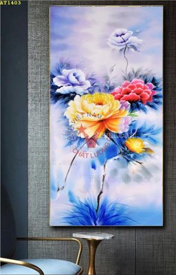 Chi tiết file ảnh File tranh hiện đại Sơn Dầu AT1403 sắc nét