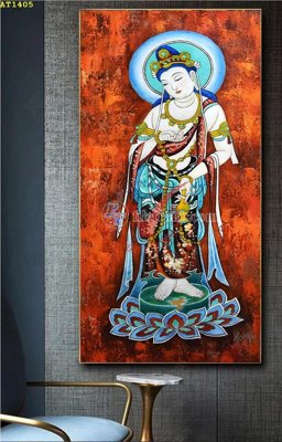 Tải file File tranh hiện đại Sơn Dầu AT1405 (gốc) chủ đề tâm linh