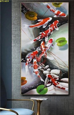 File in mica File tranh hiện đại Sơn Dầu AT1409 (ảnh gốc) đẹp