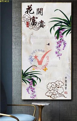 File in trần File tranh hiện đại Sơn Dầu AT1411 (bản gốc) 5D