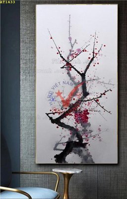 File ảnh File tranh hiện đại Sơn Dầu AT1433 (gốc) cho trang trí nội thất