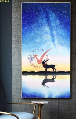 File gốc File tranh hiện đại Sơn Dầu AT1441 (in lụa) cao cấp