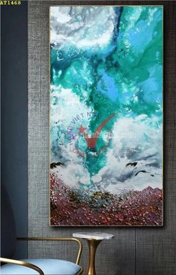 File gốc File tranh hiện đại Sơn Dầu AT1468 (chuẩn CMYK) cho nhà in