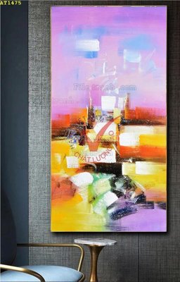 File tranh ảnh gốc File tranh hiện đại Sơn Dầu AT1475 dùng cho in khổ lớn