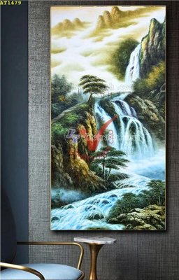 File in lụa File tranh hiện đại Sơn Dầu AT1479 (phong cảnh) File tranh hiện đại Sơn Dầu AT1479