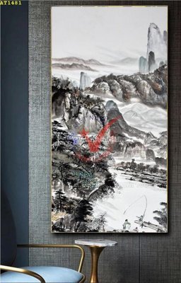 File tranh ảnh gốc File tranh hiện đại Sơn Dầu AT1481 dùng cho in khổ lớn