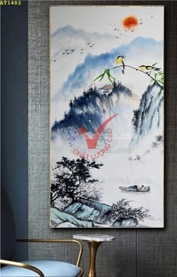 File gốc File tranh hiện đại Sơn Dầu AT1482 (chuẩn màu) cho in offset