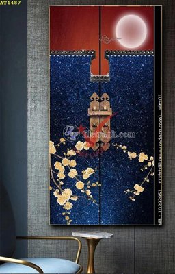 Ảnh gốc File tranh hiện đại Sơn Dầu AT1487 (siêu chi tiết) để in ấn