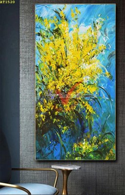 File gốc File tranh hiện đại Sơn Dầu AT1520 (in mica) trang trí