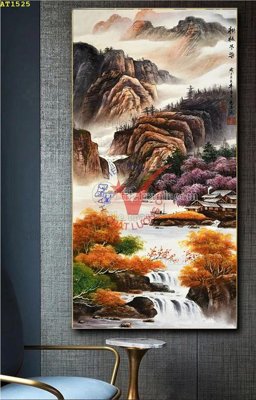 File PSD File tranh hiện đại Sơn Dầu AT1525 (gốc) tách lớp chi tiết