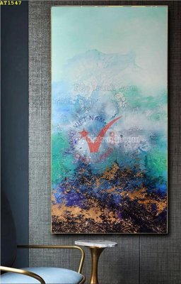 File gốc File tranh hiện đại Sơn Dầu AT1547 (phong cách) châu Âu