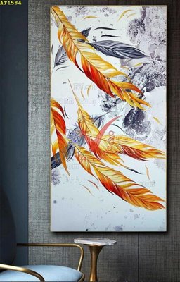 File tranh PSD File tranh hiện đại Sơn Dầu AT1584 chất lượng cao