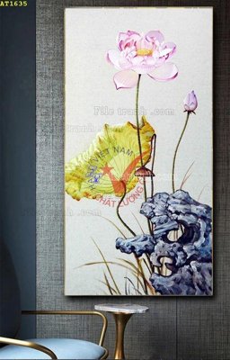 File in trần File tranh hiện đại Sơn Dầu AT1635 (file gốc) phong thủy