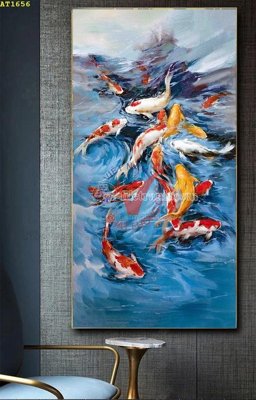 Download file File tranh hiện đại Sơn Dầu AT1656 (gốc) in mica bàn thờ