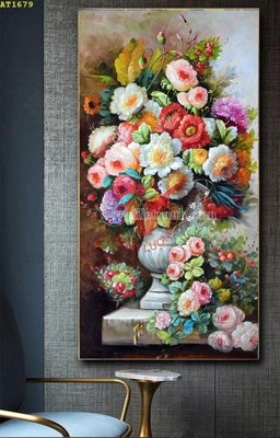 File gốc File tranh hiện đại Sơn Dầu AT1679 (ảnh chi tiết) để in ấn