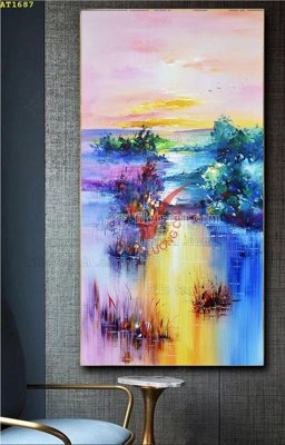 Download file gốc File tranh hiện đại Sơn Dầu AT1687 (in mica) trong suốt