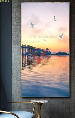 File PSD File tranh hiện đại Sơn Dầu AT1695 (gốc) nhiều lớp (multi-layer)