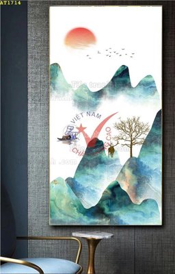 Hình ảnh gốc File tranh hiện đại Sơn Dầu AT1714 (để in khổ lớn)