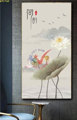 File in lụa File tranh hiện đại Sơn Dầu AT1740 (phong cảnh) File tranh hiện đại Sơn Dầu AT1740