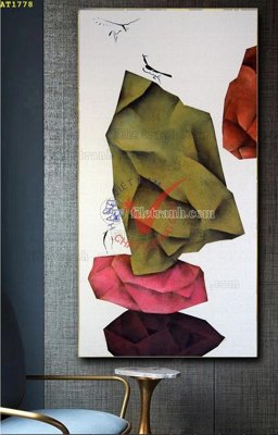 File PSD File tranh hiện đại Sơn Dầu AT1778 (gốc) cho designer