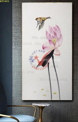 Download file gốc File tranh hiện đại Sơn Dầu AT1801 (in mica) trang trí