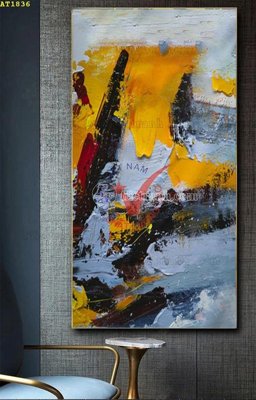 Download file ảnh gốc File tranh hiện đại Sơn Dầu AT1836 để in ấn