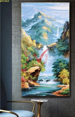 File tranh in mica File tranh hiện đại Sơn Dầu AT1858 (độ phân giải cao)