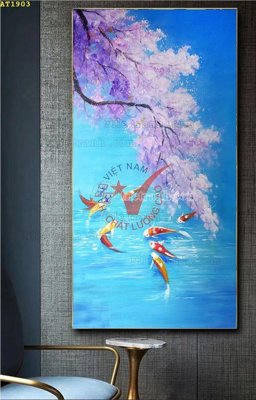 File gốc File tranh hiện đại Sơn Dầu AT1903 cho in ấn và thiết kế