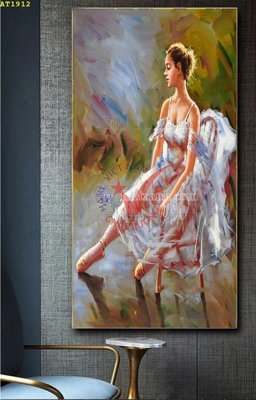 File ảnh File tranh hiện đại Sơn Dầu AT1912 (gốc) in standee