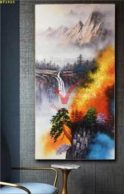 File in lụa File tranh hiện đại Sơn Dầu AT1923 (chất lượng cao) File tranh hiện đại Sơn Dầu AT1923